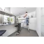 Állólétra, 5 lépcsőfokos, alumínium, KRAUSE "Safety"