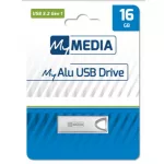 Pendrive, 16GB, USB 3.2 Gen1, alumínium ház, MYMEDIA "Alu" (by VERBATIM)