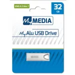 Pendrive, 32GB, USB 3.2 Gen1, alumínium ház, MYMEDIA "Alu" (by VERBATIM)