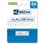 Pendrive, 64GB, USB 3.2 Gen1, alumínium ház, MYMEDIA "Alu" (by VERBATIM)