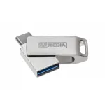 Pendrive, 64GB, USB 3.2 Gen1 + USB-C, alumínium ház, MYMEDIA "Dual" (by VERBATIM)
