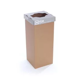   Szelektív hulladékgyűjtő, újrahasznosított, 50 l, RECOBIN "Office", szürke