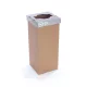Szelektív hulladékgyűjtő, újrahasznosított, 50 l, RECOBIN "Office", szürke