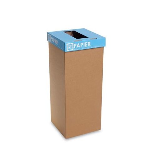 Szelektív hulladékgyűjtő, újrahasznosított, szlovák felirat, 50 l, RECOBIN "Office", kék