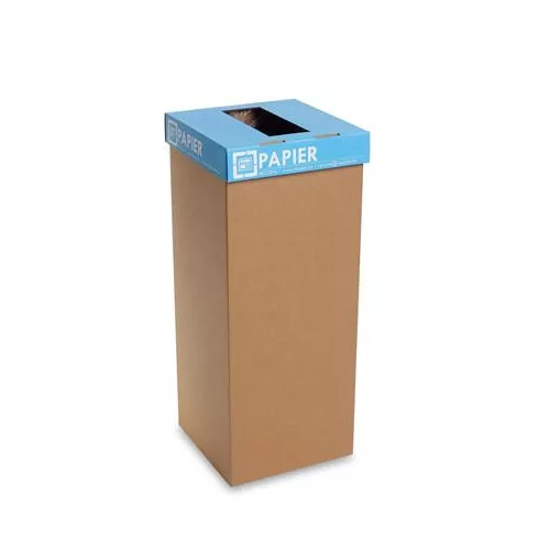 Szelektív hulladékgyűjtő, szlovák felirat, 50 l, RECOBIN "Office", kék