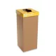 Szelektív hulladékgyűjtő, szlovák felirat, 50 l, RECOBIN "Office", sárga