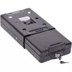 Értéktároló, mobil, 1,1 l, 70x160x220 mm, KINGSAFE "Car Safe"