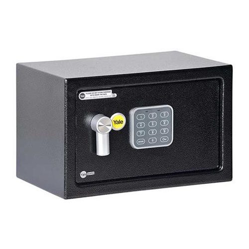 Bútorszéf, elektronikus zár, 8,5 l, 200x310x200 mm, YALE "YSV/200/DB1"