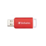 Pendrive, 16GB, USB 2.0, VERBATIM "Databar", piros