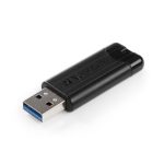 Pendrive, 16GB, USB 2.0, 10/4MB/sec, VERBATIM "PinStripe", fekete