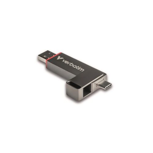 Pendrive, 1TB, USB-A/C 3.2 Gen1, VERBATIM "Dual QuickStick", fekete