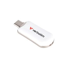   Pendrive, 512GB, USB-C 3.2 Gen1, VERBATIM "Plectra", fehér