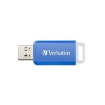 Pendrive, 64GB, USB 2.0, VERBATIM "Databar", kék
