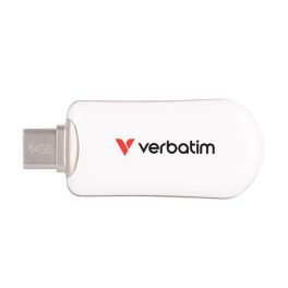   Pendrive, 64GB, USB-C 3.2 Gen1, VERBATIM "Plectra", fehér