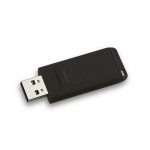 Pendrive, 64GB, USB 2.0, VERBATIM "Slider", fekete