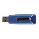 Pendrive, 64GB, USB 3.2, 175/80 MB/s, VERBATIM "V3 MAX", kék-fekete