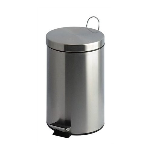 Pedálos szemetes, fém, 20 l, VEPA BINS, króm