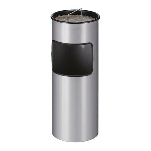 Tűzálló szemetes, fém, kiemelhető hamutartóval, VEPA BINS, szürke