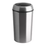 Billenős szemetes, 75 l, fém, VEPA BINS, ezüst