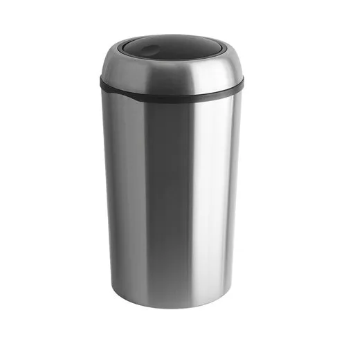 Billenős szemetes, 75 l, fém, VEPA BINS, ezüst