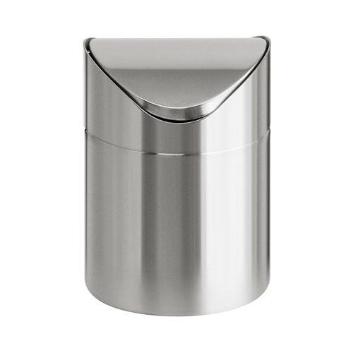 Billenős szemetes, 1,5 l, rozsdamentes acél, asztali, VEPA BINS, ezüst