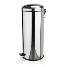   Pedálos szemetes, ipari, fém, horganyzott, 30 l, kivehető vödörrel