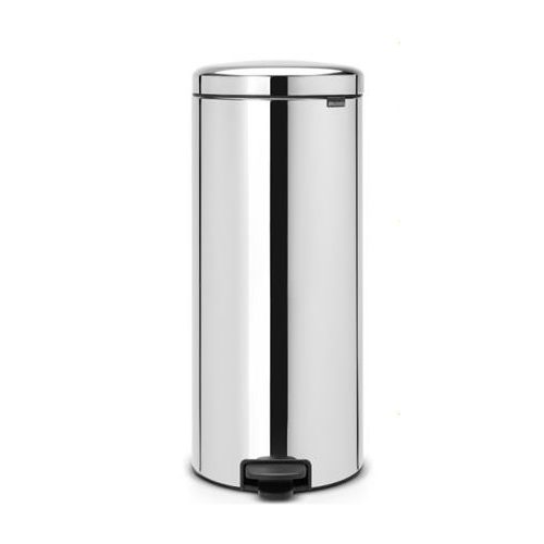 Pedálos szemetes, ipari, fém, horganyzott, 30 l, kivehető vödörrel