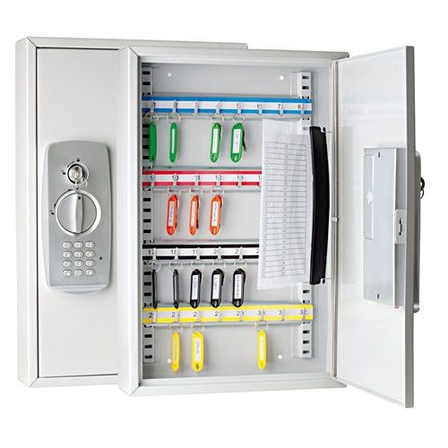 Zárható kulcsszekrény elektronikus zárral, 32 db-os WEDO