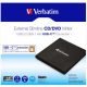 CD/DVD író, vékony, fém ház, USB 3.2 - USB-C, VERBATIM