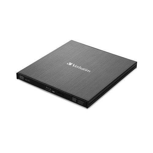 Blu-ray író, (külső meghajtó), 4K Ultra HD, USB 3.1 GEN 1 USB-C, VERBATIM "Slimline"
