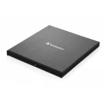 Blu-ray író, (külső meghajtó), 4K Ultra HD, USB 3.1 GEN 1 USB-C, VERBATIM "Slimline"