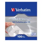 CD/DVD boríték, papír, ablakos, bebújtatós fül, VERBATIM, fehér