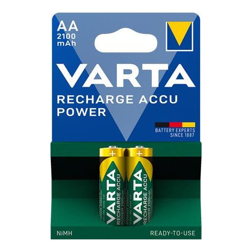 Tölthető elem, AA ceruza, 2x2100 mAh, előtöltött, VARTA "Power"