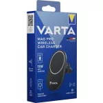 Autós tartó és töltő, Qi/USB-C PD, 15W, VARTA "Mag Pro"