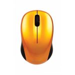Egér, vezeték nélküli, optikai, közepes méret, USB, VERBATIM "Go", lávaszínű