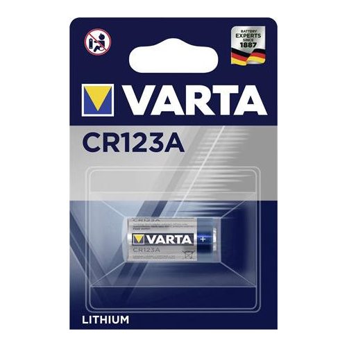 Elem, CR123A fotóelem, lítium, 1 db VARTA