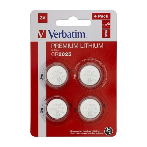 Gombelem, CR2025, 4 db, VERBATIM "Premium"