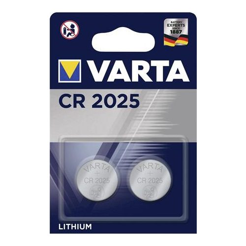 Gombelem, CR2025, 2 db, VARTA