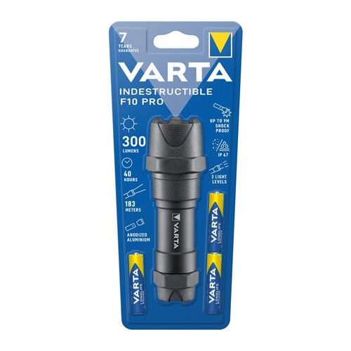 Elemlámpa, LED, törhetetlen, VARTA "Indestructible F10 Pro"