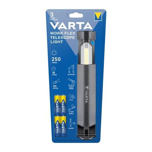 Elemlámpa, LED, VARTA "Work Flex Telescope"