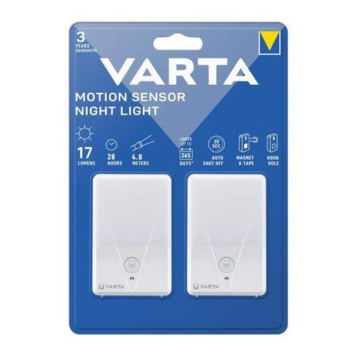 Éjjeli lámpa, LED, 2 db, VARTA "Motion Sensor Night"