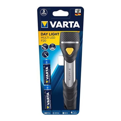 Elemlámpa, LED, 2xAA, VARTA "Day Light F20"