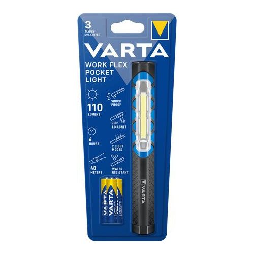 Elemlámpa, LED, 3xAAA, VARTA "Work flex"