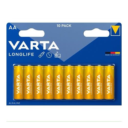 Elem, AA ceruza, 10 db, VARTA "Longlife"