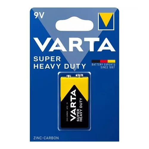 Elem, 9V, féltartós, VARTA "Super Heavy Duty"