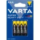 Elem, AAA mikro, 4 db, féltartós, VARTA "Super Heavy Duty"