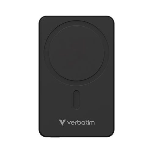 Power bank, külső akkumulátor, vezeték nélküli, 10.000mAh, VERBATIM "Charge n Go Essentials", fekete