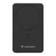 Power bank, külső akkumulátor, vezeték nélküli, 10.000mAh, VERBATIM "Charge n Go Essentials", fekete