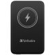 Hordozható akkumulátor, vezeték nélküli töltés, 10000 mAh, VERBATIM "MCP-10, fekete