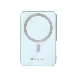   Power bank, külső akkumulátor, mágneses (vezeték nélküli), 10.000mAh, kitámasztó, VERBATIM "Charge n Go", kék